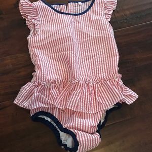 Size 8 new seersucker swim